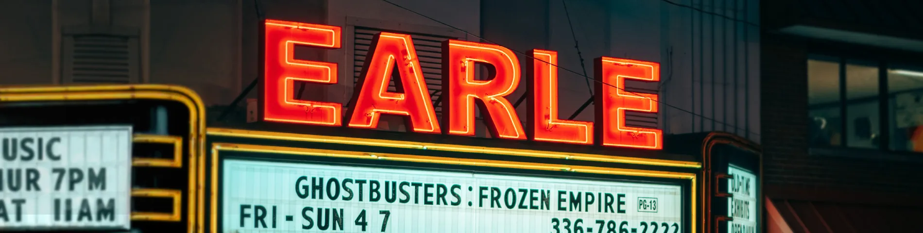 Earle Theatre Sign