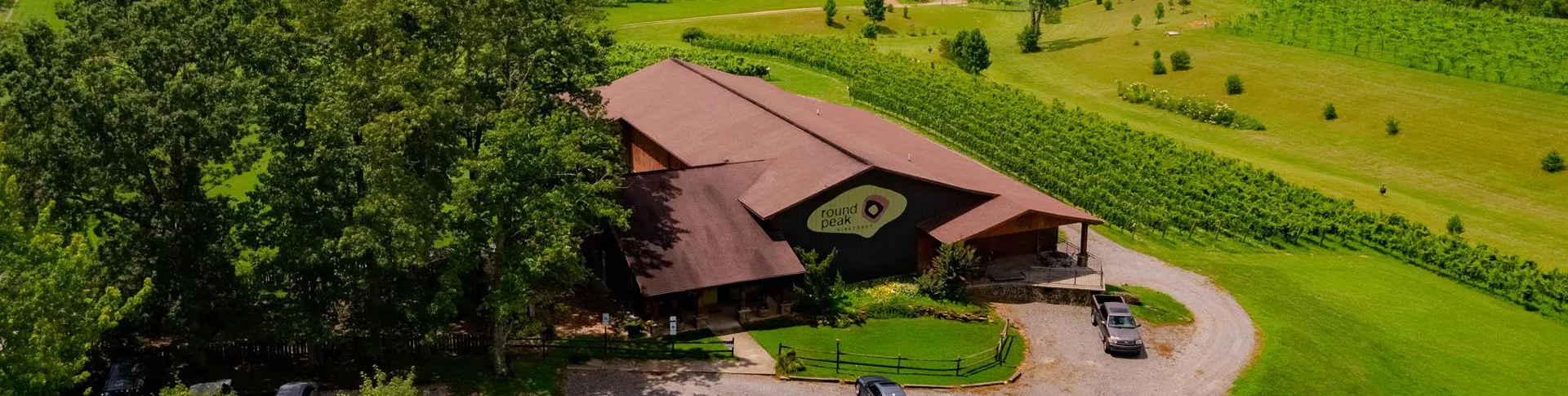Round Peak Vineyard Aerial